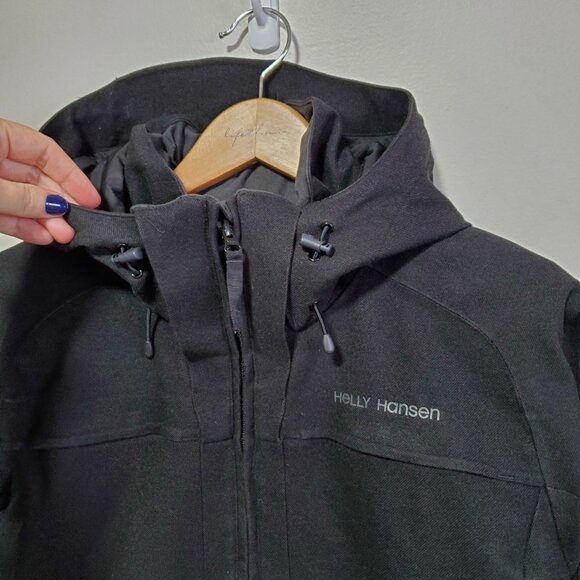 HELLY HANSEN Arctic Legacy Series Parka Winter Coat Jacket Black Women's Small - Picture 3 of 16